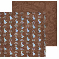 Rusty Pickle - Chocolate Bunnies Collection - 12x12 Double Sided Paper - Chocolate Bunnies - Easter