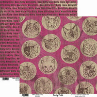 Rusty Pickle - Double Sided Paper - Animal Haven Collection - Here Kitty Kitty, CLEARANCE