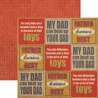 Rusty Pickle - Double Sided Paper - Pickelicious Collection - Father Knows Best