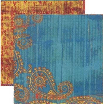 Rusty Pickle - Pashmina Collection - Doublesided Paper - Varuni, CLEARANCE
