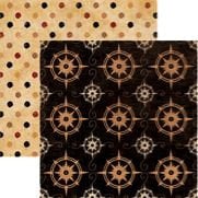 Rusty Pickle - Cap'n Jack Collection - Double Sided Paper - Black Pearl, CLEARANCE