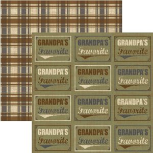 Rusty Pickle - Pickelicious Collection - 12x12 Paper - Grandpa's Favorite, CLEARANCE