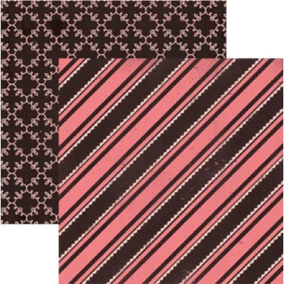 Rusty Pickle - Chocolate Kisses Collection - Valentine's Day - 12x12 Double Sided Paper - Hot Fudge, CLEARANCE