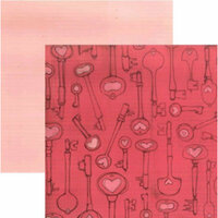 Rusty Pickle - Chocolate Kisses Collection - Valentine's Day - 12x12 Double Sided Paper - Fondant