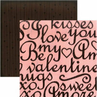 Rusty Pickle - Chocolate Kisses Collection - Valentine's Day - 12x12 Double Sided Paper - Special Dark, CLEARANCE