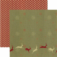 Rusty Pickle - White Christmas Collection - 12 x 12 Double Sided Paper - Night Before Christmas, BRAND NEW