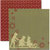Rusty Pickle - White Christmas Collection - 12 x 12 Double Sided Paper - Jingle Bells, BRAND NEW