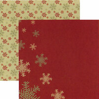 Rusty Pickle - White Christmas Collection - 12 x 12 Double Sided Paper - Let it Snow, BRAND NEW
