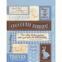 Rusty Pickle - Chocolate Bunnies Collection - Cardstock Stickers