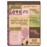 Rusty Pickle - Cardstock Stickers - Easter Words, CLEARANCE