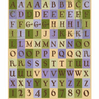 Rusty Pickle - Guenivere Collection - Alphabet Stickers, CLEARANCE