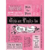 Rusty Pickle - Pirate Princess Collection - Cardstock Stickers, CLEARANCE