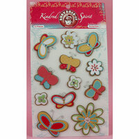 Ruby Rock It Designs - Kindred Spirit Collection - 3 Dimensional Stickers - Butterflies, CLEARANCE