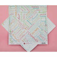 Ruby Rock It Designs - Kindred Spirit Collection - 12 x 12 Double Sided Paper - Heart to Heart, CLEARANCE