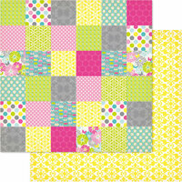 Ruby Rock It Designs - Bella - Paper Doll Collection - 12 x 12 Double Sided Paper - Patchwork