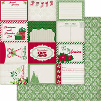 Ruby Rock It Designs - Christmas Cheer Collection - 12 x 12 Double Sided Paper - Sentiments