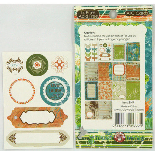 Ruby Rock It Designs - The Summerhouse Collection - ATC Cards