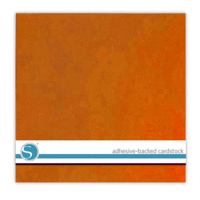 Silhouette America - 12 x 12 Self Adhesive Cardstock - Burnt Orange