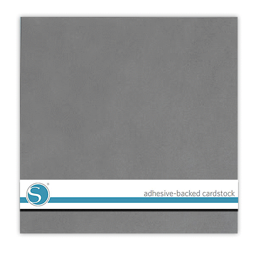 Silhouette America - 12 x 12 Self Adhesive Cardstock - Cool Grey