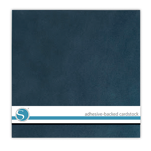 Silhouette America - 12 x 12 Self Adhesive Cardstock - Navy