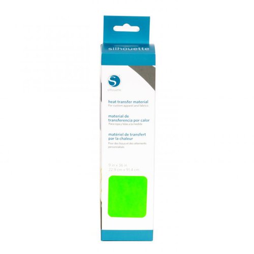 Silhouette America - Cameo - Electronic Cutting System - Smooth Heat Transfer Material - 9 Inch - Neon Green
