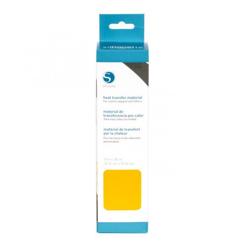 Silhouette America - Cameo - Electronic Cutting System - Smooth Heat Transfer Material - 9 Inch - Yellow