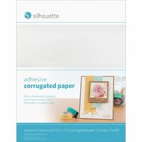 Silhouette America - 8.5 x 11 Self Adhesive Corrugated Paper Pack