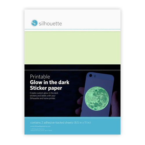 Silhouette America - Cameo - Electronic Cutting System - Printable Sticker Paper - Glow-in-the-Dark
