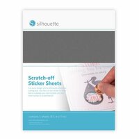 Silhouette America - Cameo - Electronic Cutting System - Scratch-off Sticker Sheets - Silver