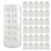 Scrapbook.com - Round Dauber Storage Container with 30 Clear Stackable Daubers Included