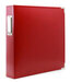Scrapbook.com - 8.5 x 11 Three Ring Album - Red with 10 Page Protectors