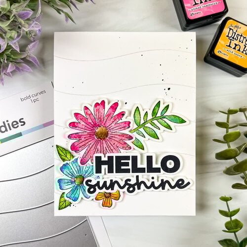 Scrapbook.com - Decorative Die Set - A2 Plate - Bold Curves