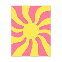 Scrapbook.com - Decorative Die Set - A2 Plate - Wavy Sun