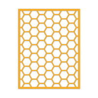 Scrapbook.com - Decorative Die Set - A2 Plate - Honeycomb