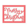 Scrapbook.com - Decorative Die Set - A2 Plate - Merry Christmas