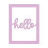 Scrapbook.com - Decorative Die Set - A2 Plate - Hello