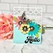 Scrapbook.com - Decorative Die Set - A2 Plate Bundle - Mosaic and Hello