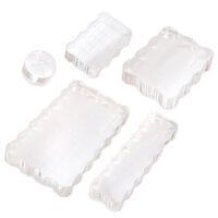 Scrapbook.com - Perfect Clear Acrylic Stamp Block Bundle - Assorted Sizes - 5 Pack