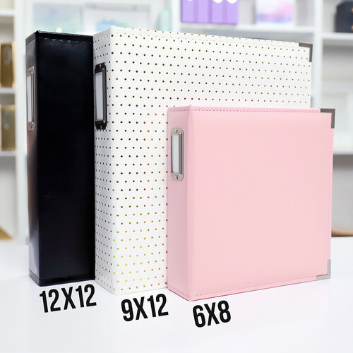 Colorbök Pink Glitter 12x12 Album, Expandable Post-Bound Spine 