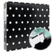 Scrapbook.com - 12x12 Three Ring Album - Black with White Dots