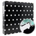 Scrapbook.com - 12x12 Three Ring Album - Black with White Dots - With 12x12 Page Protectors 10 pk