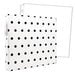 Scrapbook.com - 12x12 Three Ring Album - White with Black Dots - With 12x12 Page Protectors 10 pk