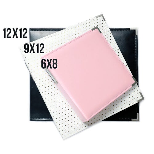 WHSmith 6x4 Photo Album Case Bound Pastel Pink 50 White Slip-in