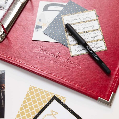 Scrapbook.com - 9x12 Three Ring Album - Red