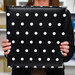 Scrapbook.com - 9x12 Three Ring Album - Black and White Dot