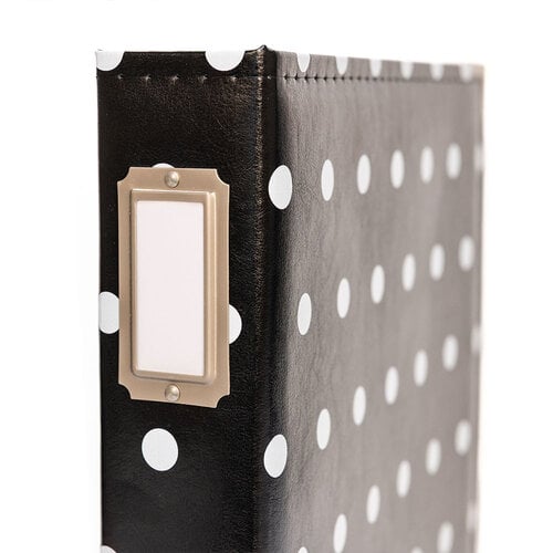 Scrapbook.com - 9x12 Three Ring Album - Black and White Dot Scrapbook.com - 9x12 Three Ring Album - Black and White Dot