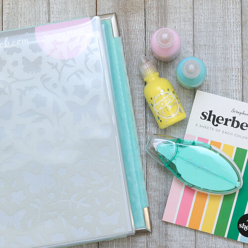 Scrapbook.com - 6x8 Two Ring Album - Plush - Mint