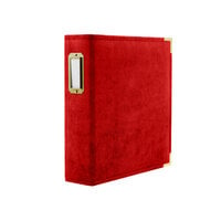 Scrapbook.com - 6x8 Two Ring Album - Velvet - Scarlet Red