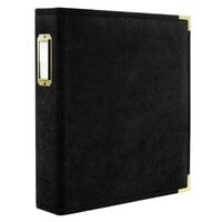 Scrapbook.com - 9x12 Three Ring Album - Velvet - Black