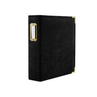 Scrapbook.com - 6x8 Two Ring Album - Velvet - Black